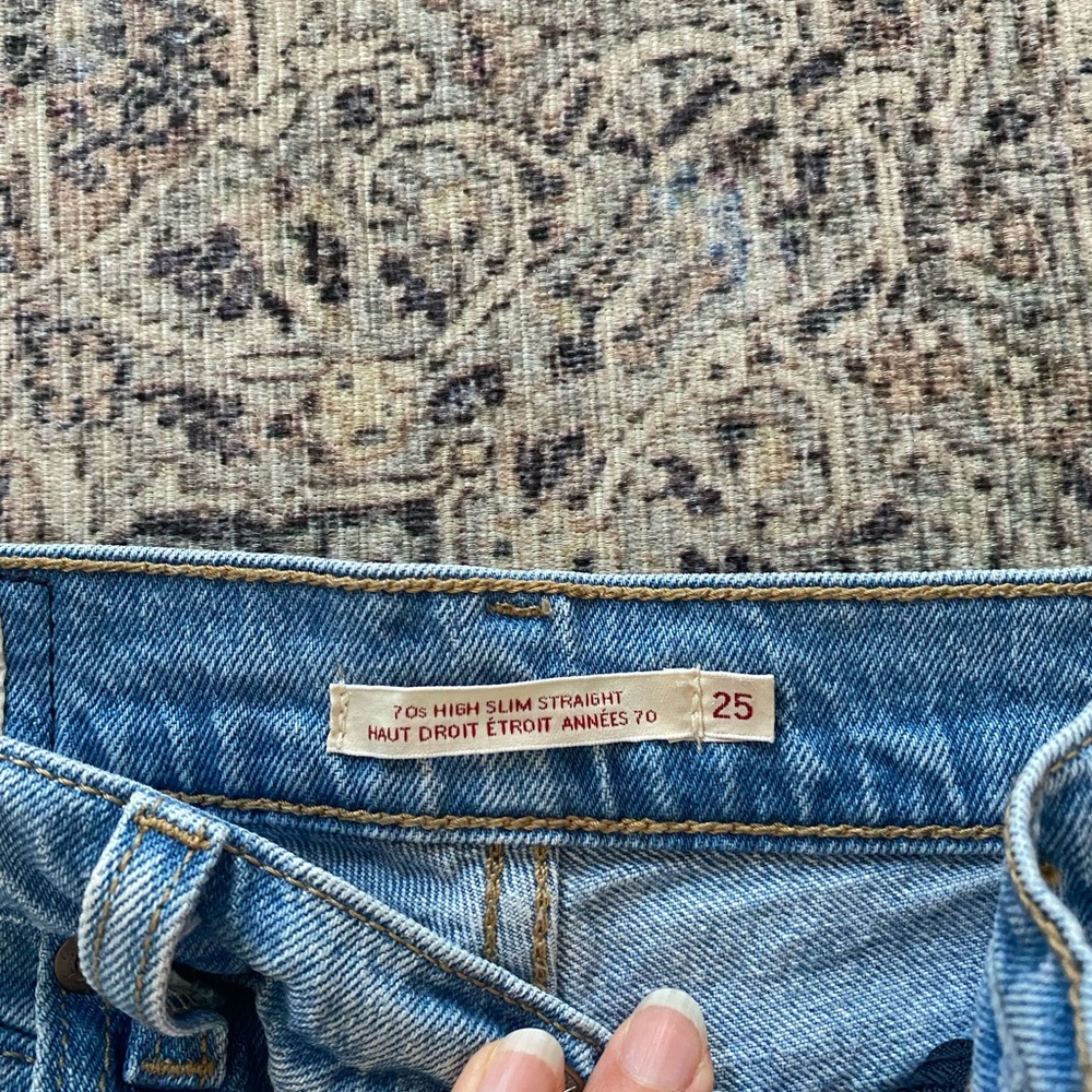 70s high waist slim straight Levi’s jeans